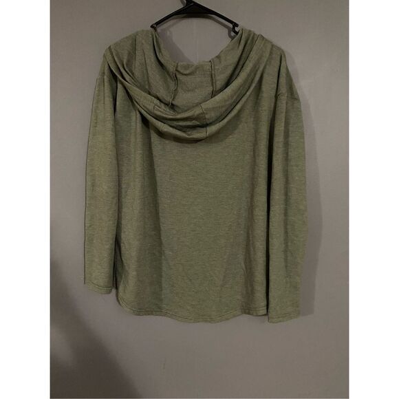 Athletic Works Green Lightweight Hoodie Size Medium - Picture 2 of 3